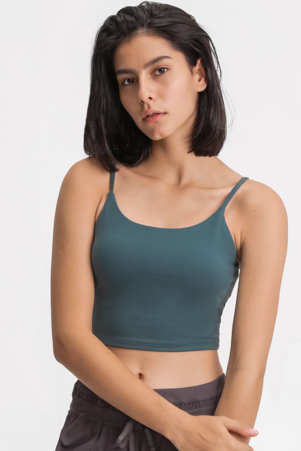 Millennia Feel Like Skin Scoop Neck Sports Cami - Fashorio