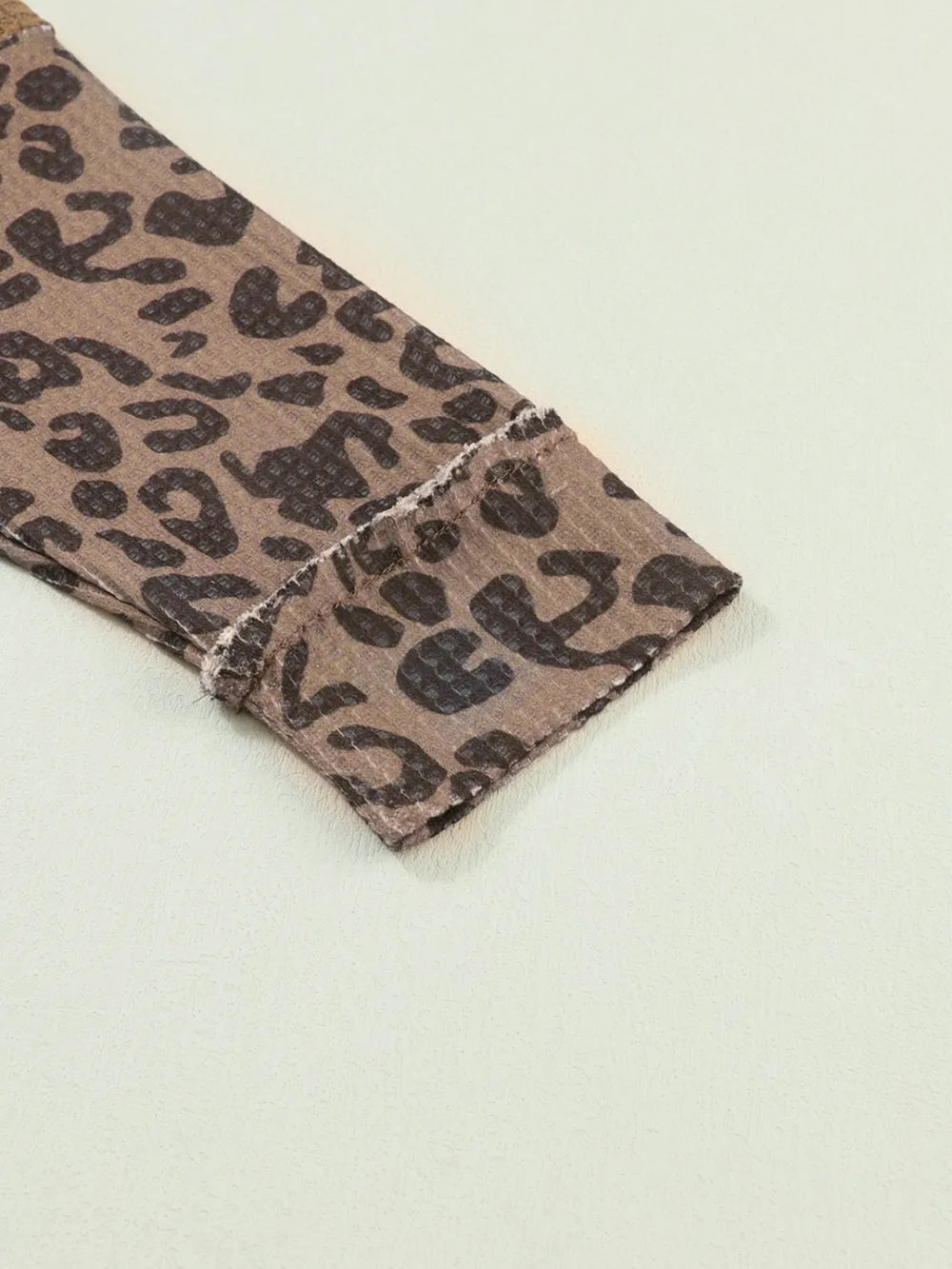 Half Button Leopard Collared Neck Blouse - Fashorio