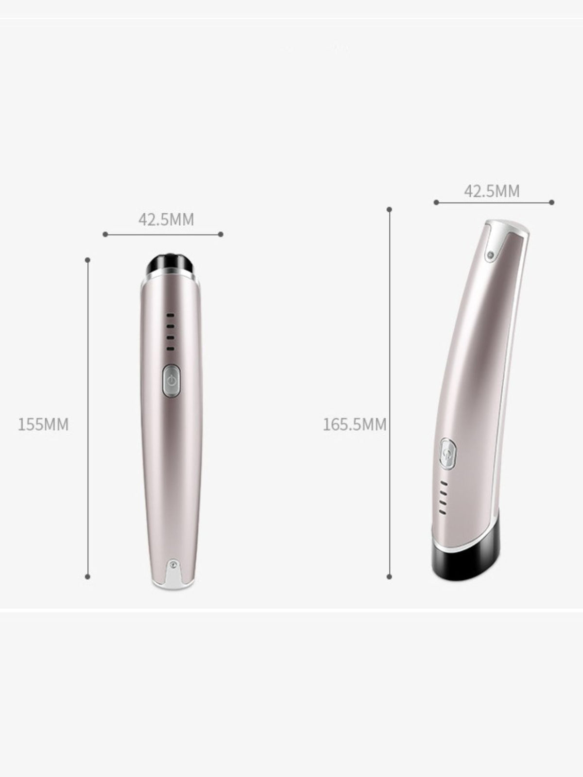 Rose gold facial device on a surface