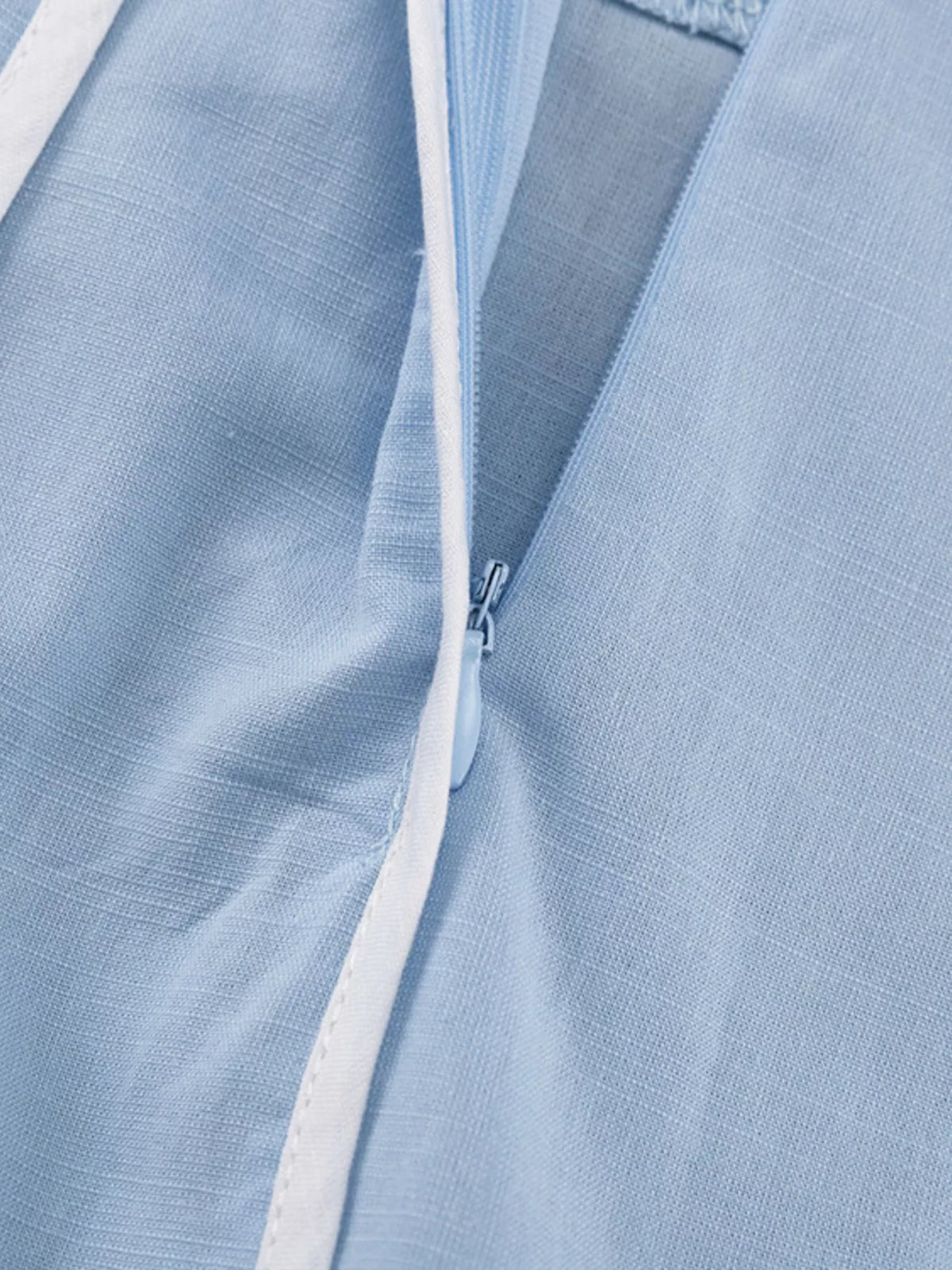 Light blue skirt set outfit