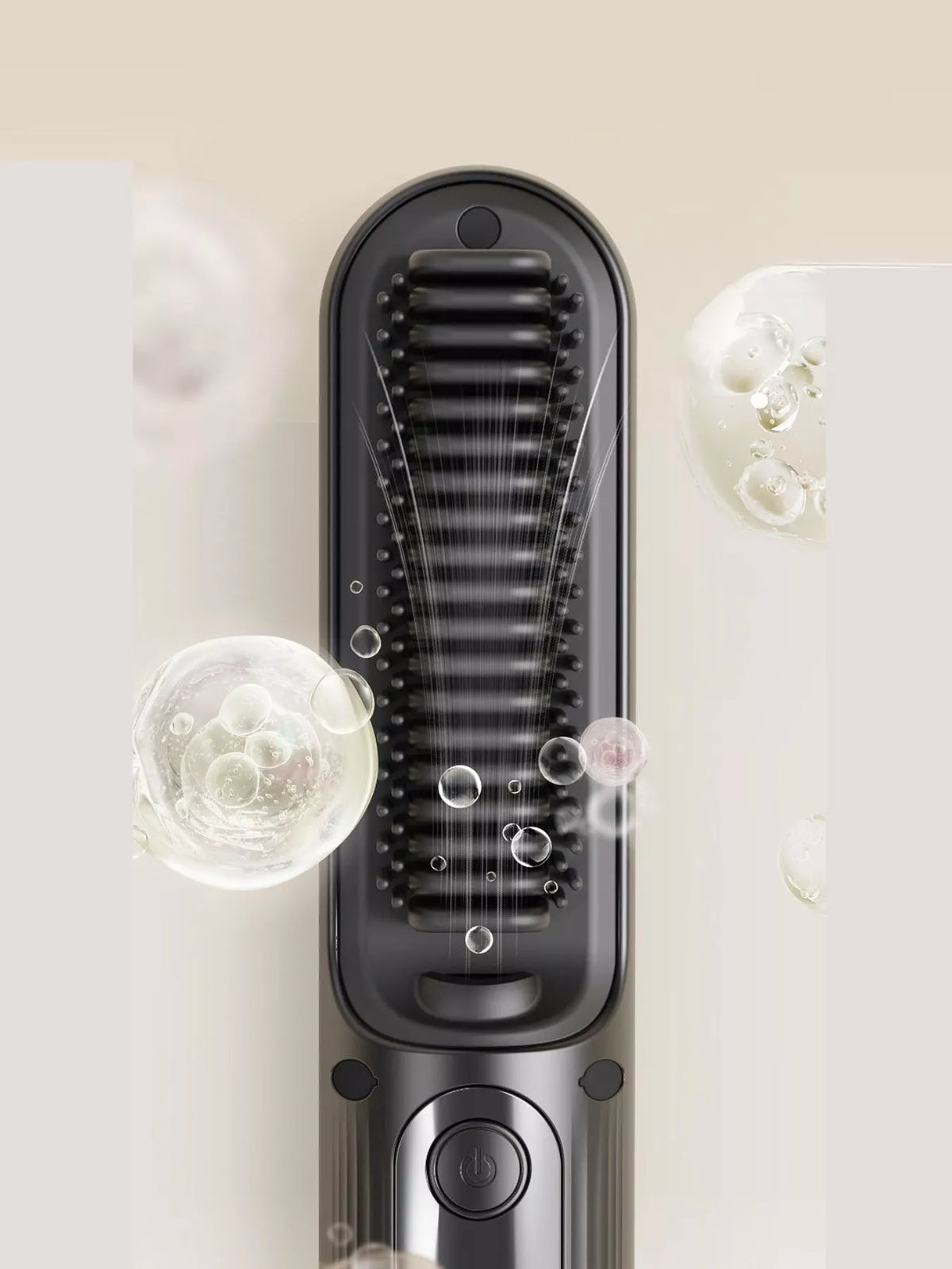 Straightening comb handle detail