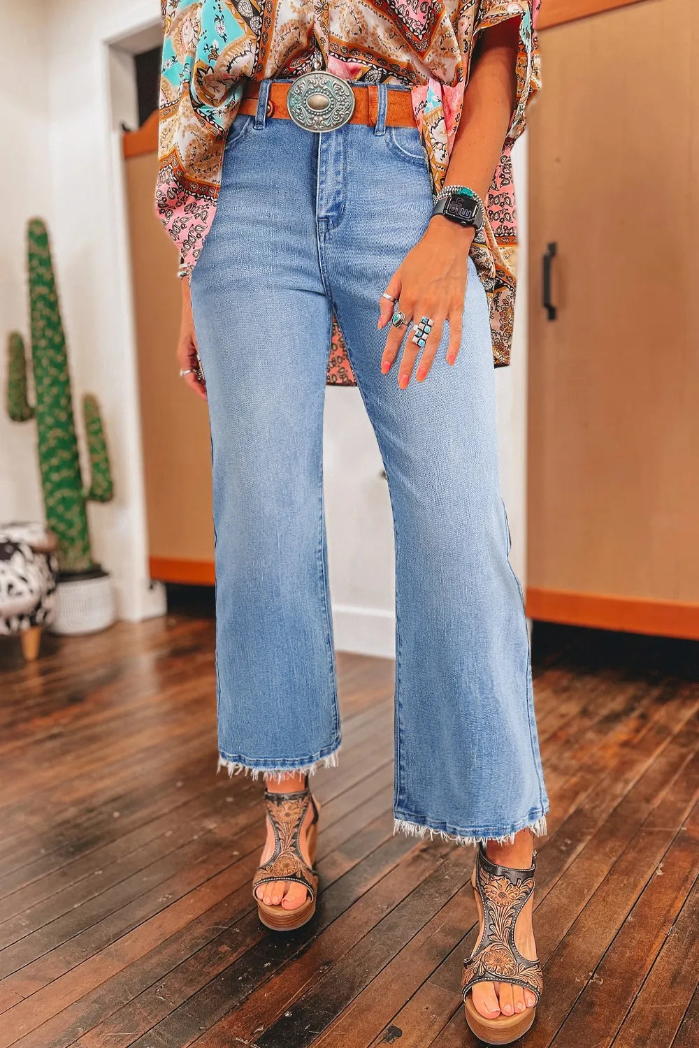 Navy mineral wash flare jeans