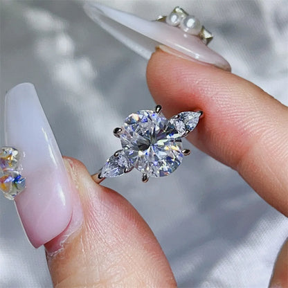 3 Carat Moissanite 925 Sterling Silver Ring - Fashorio
