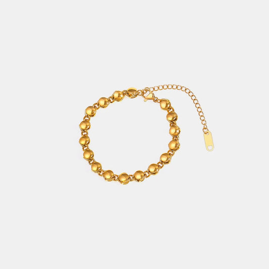 18K Gold-Plated Titanium Steel Bracelet Gold One Size - Fashorio