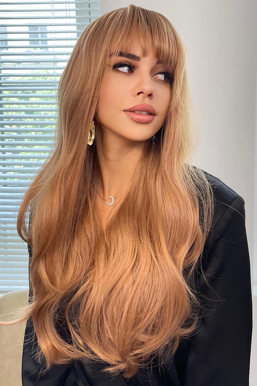 Wig on mannequin front
