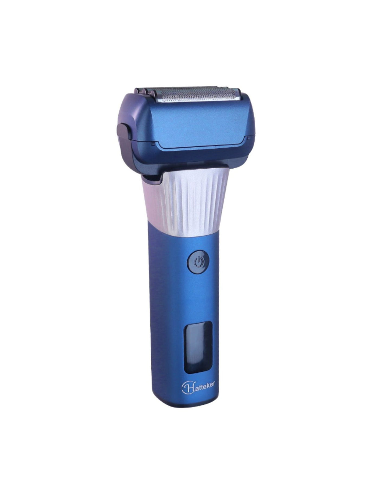 Foil shaver held in hand