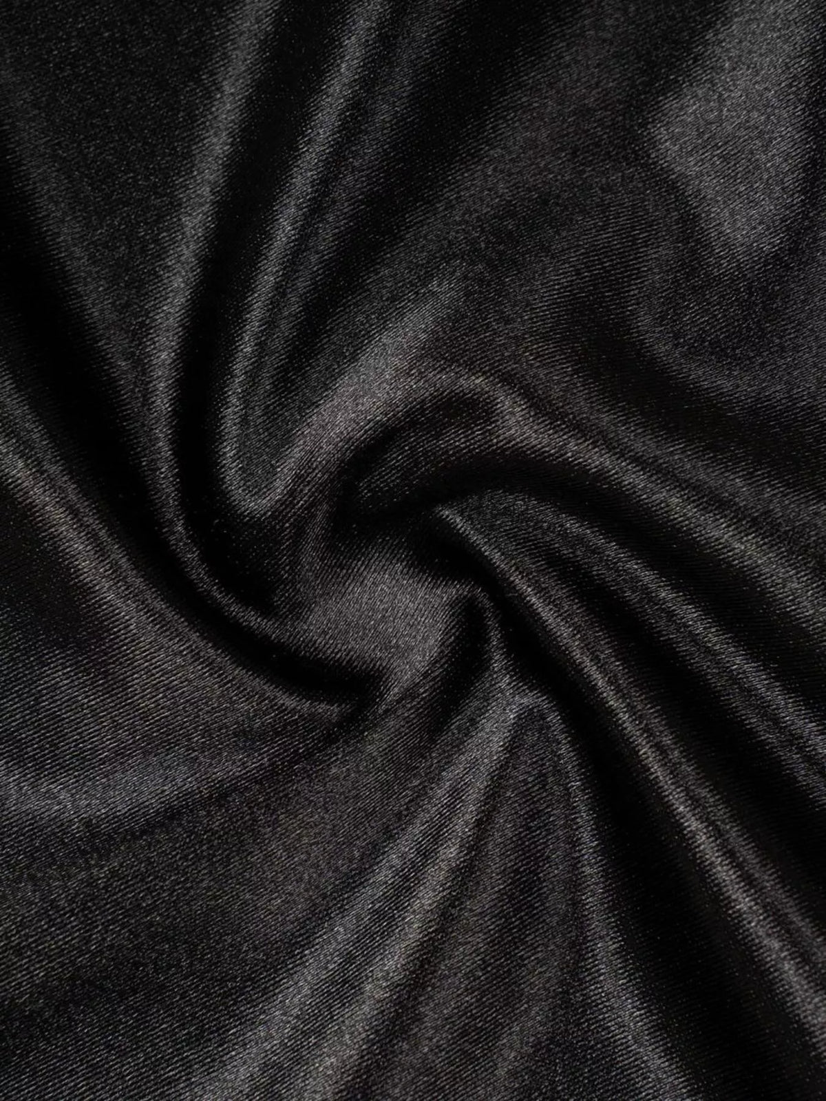 Black high waist satin maxi skirt, styled look
