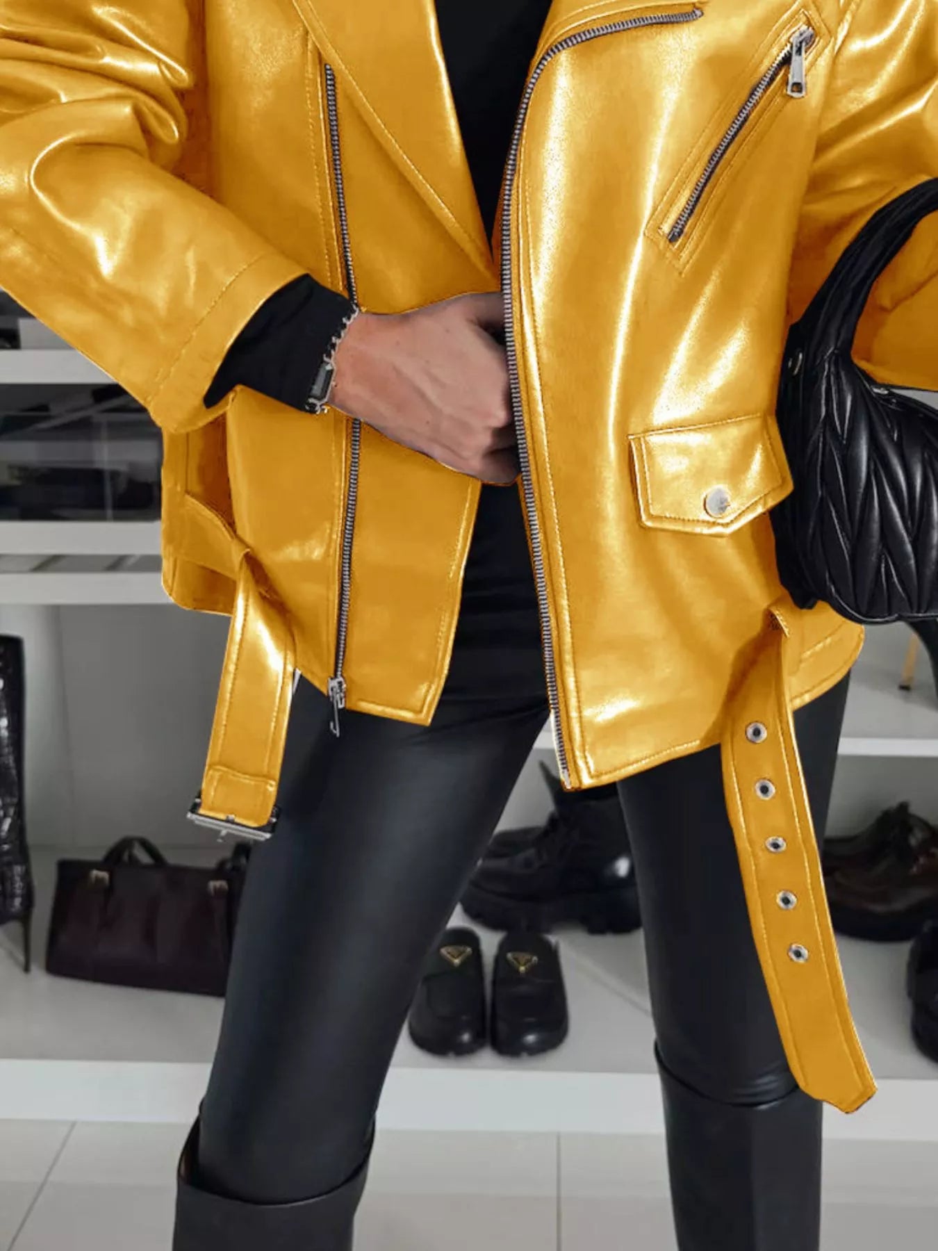 Full Size Zip Up Long Sleeve Jacket Plus Size - Fashorio