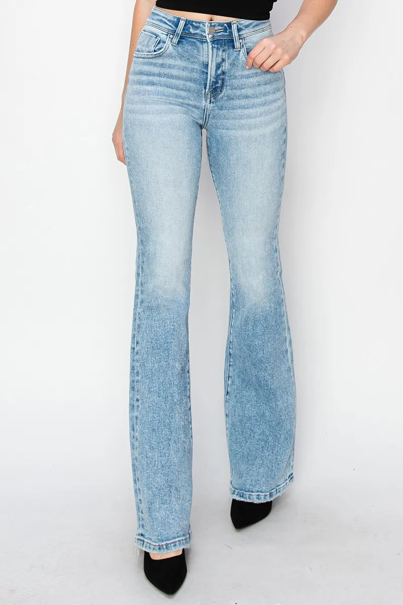 RISEN High Rise Bootcut Jeans - Fashorio