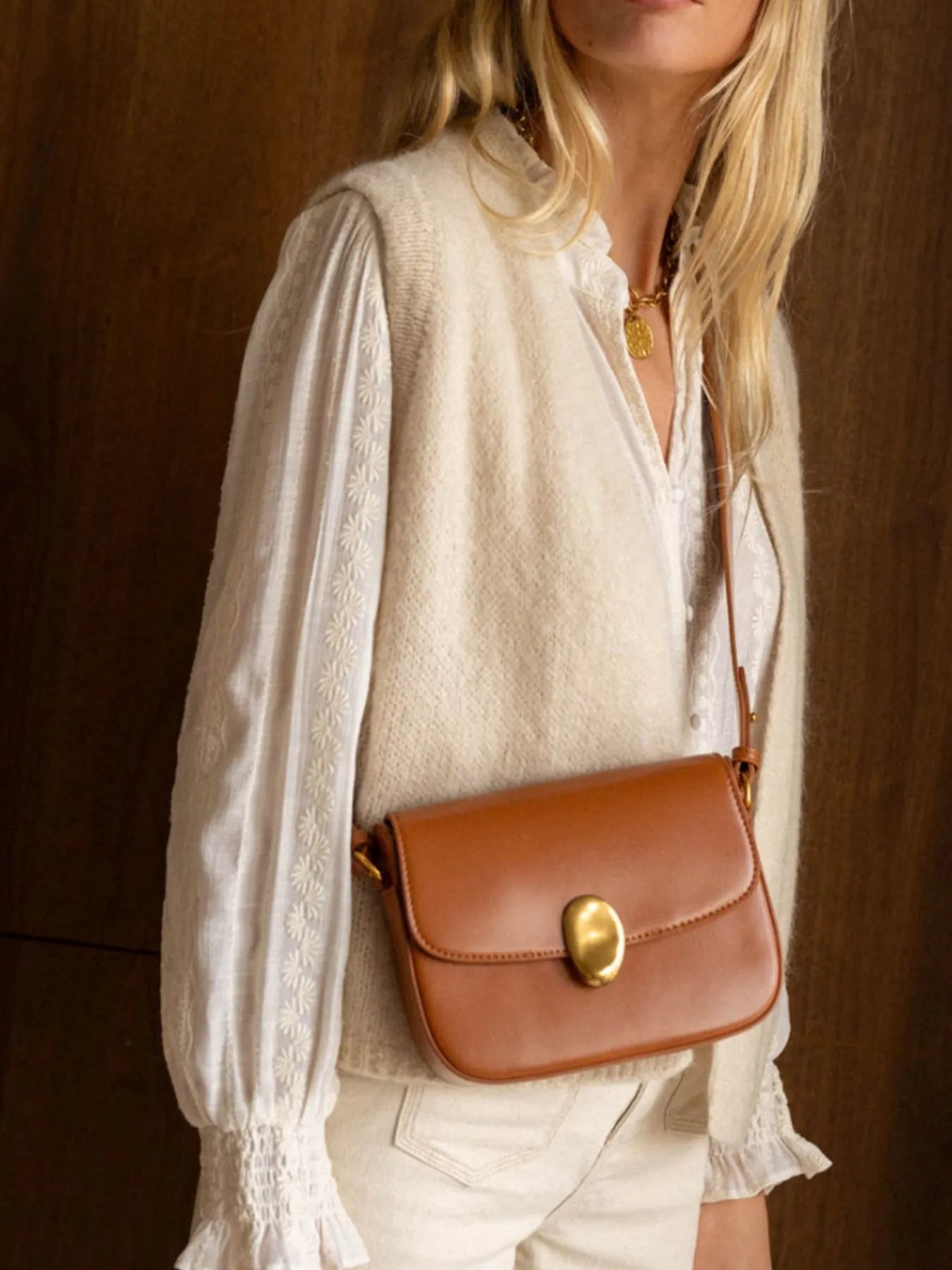 Open Front Sweater Vest - Fashorio