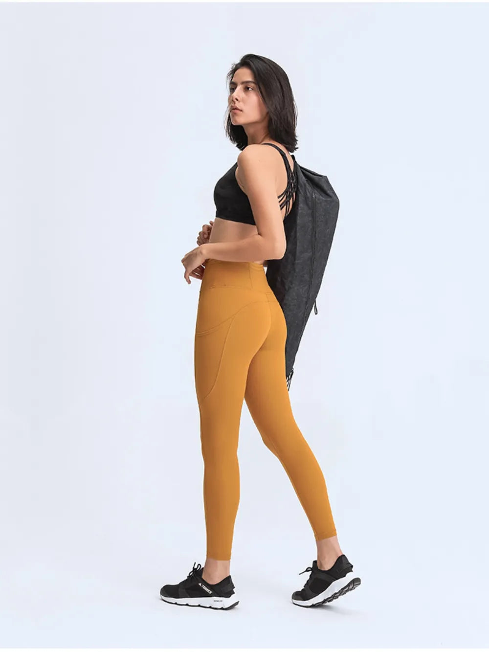 Green camo pocket leggings