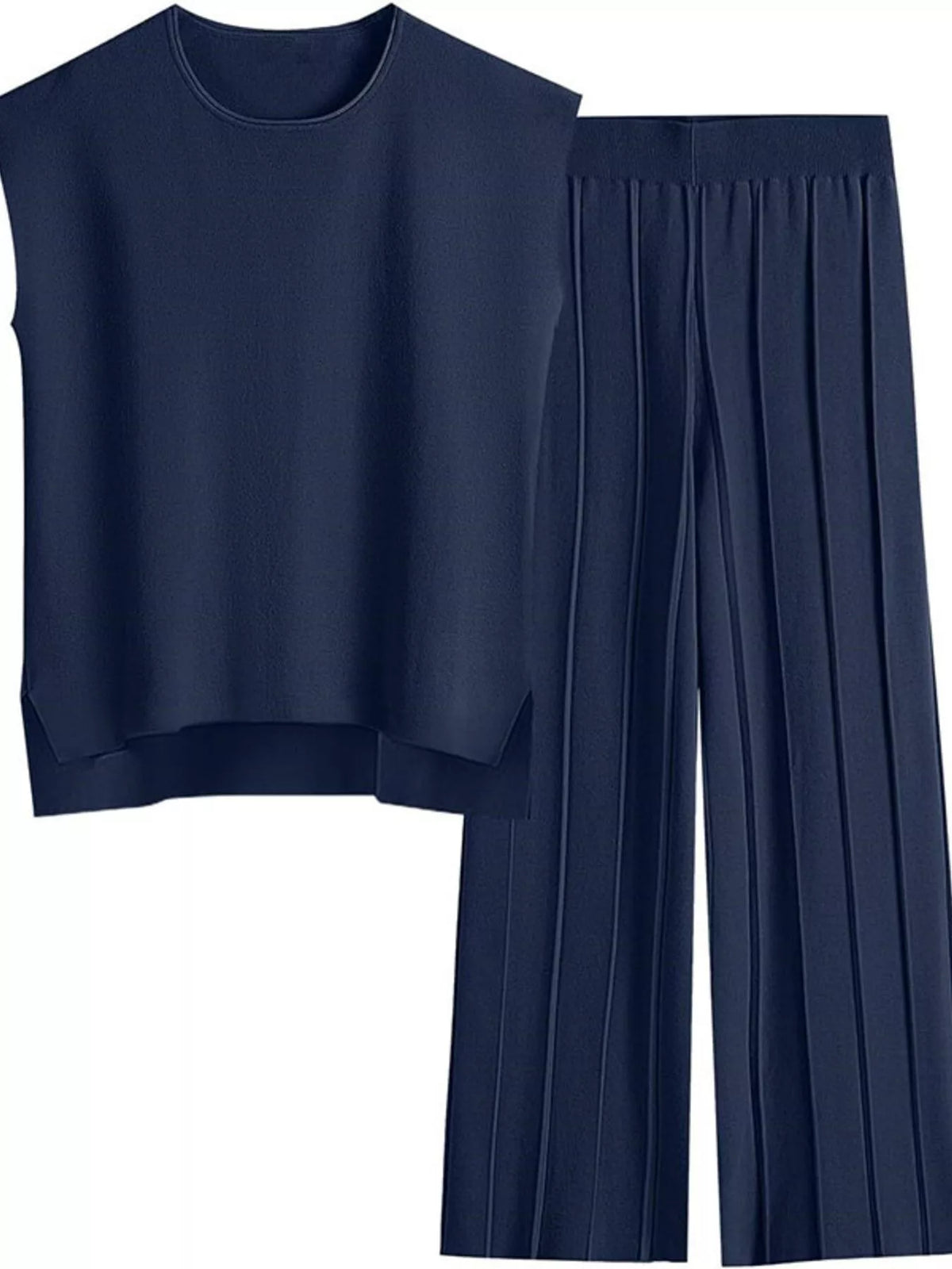 Cap sleeve knit set full length