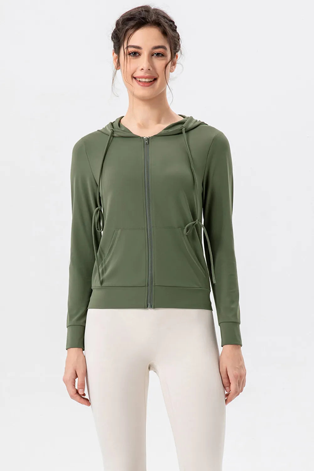 Hooded jacket back view