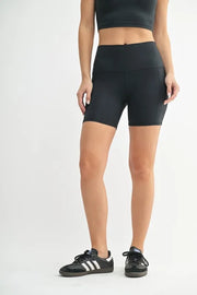 MONO B Venice Cloud Light Sculpt Biker Shorts BLACK - Fashorio