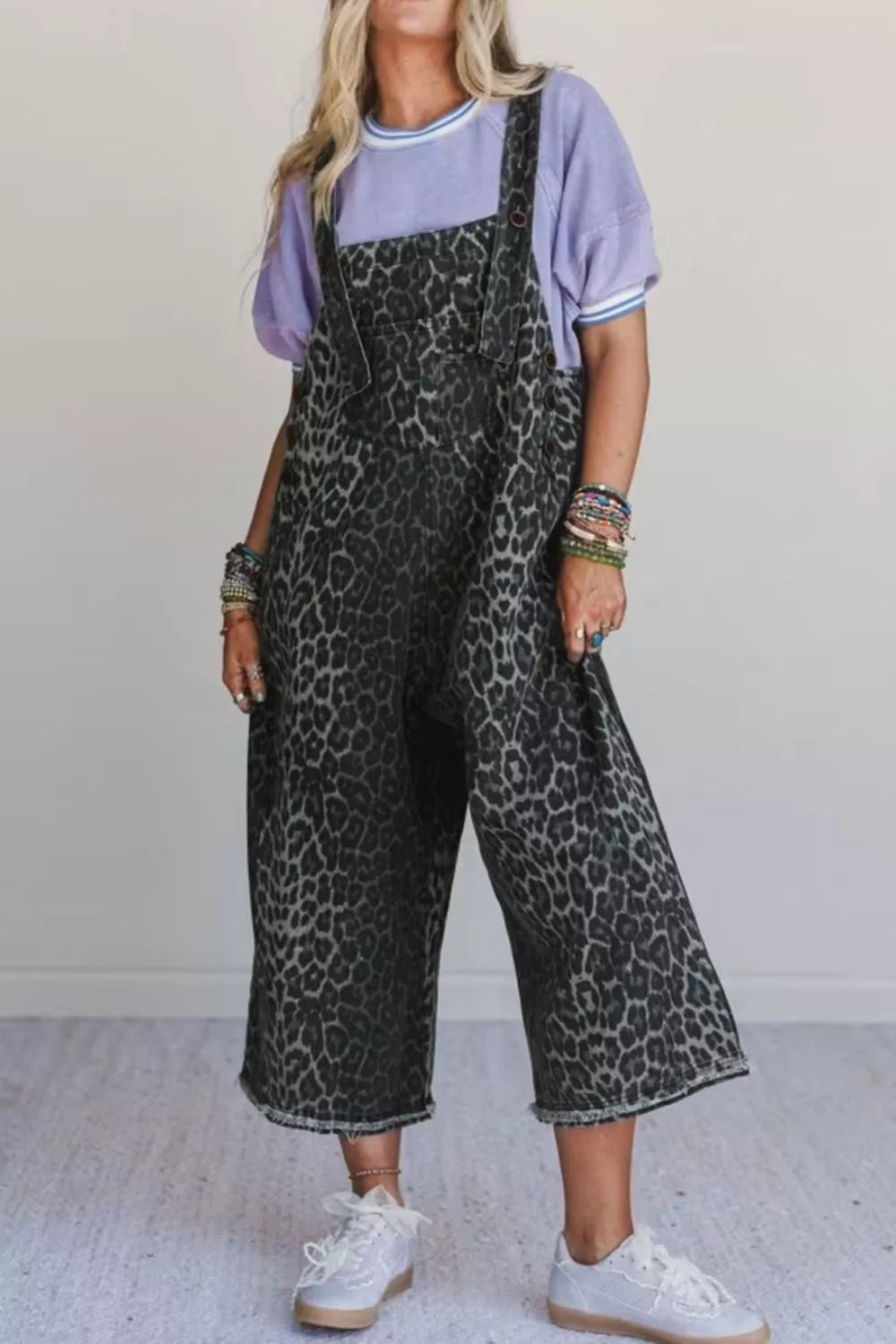Cropped overalls side view