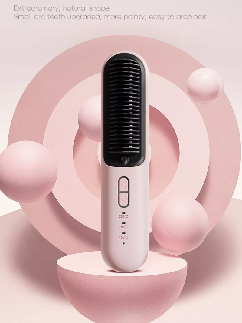 Dusty pink fast heating straightening comb