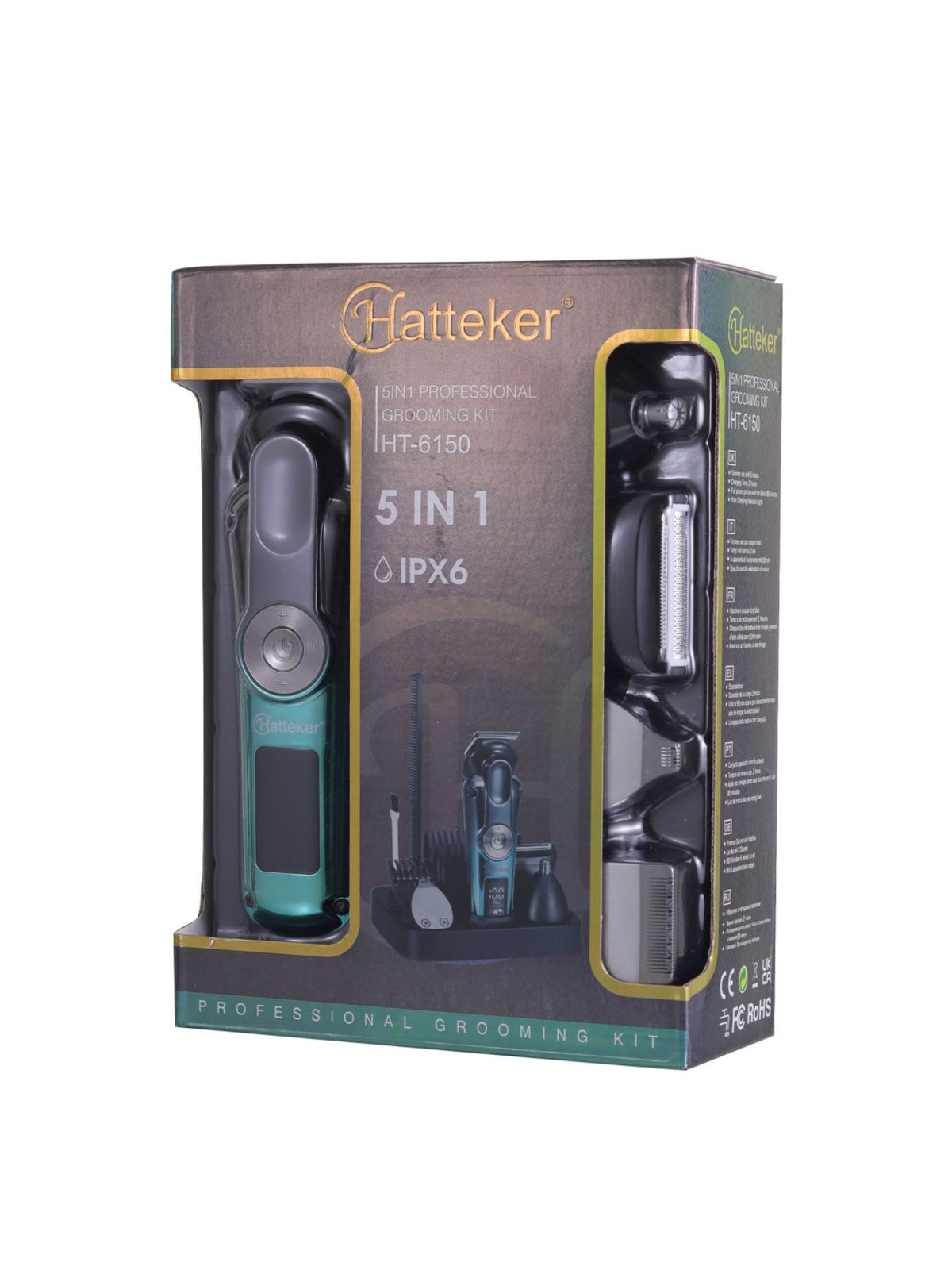 Hair clipper under running water