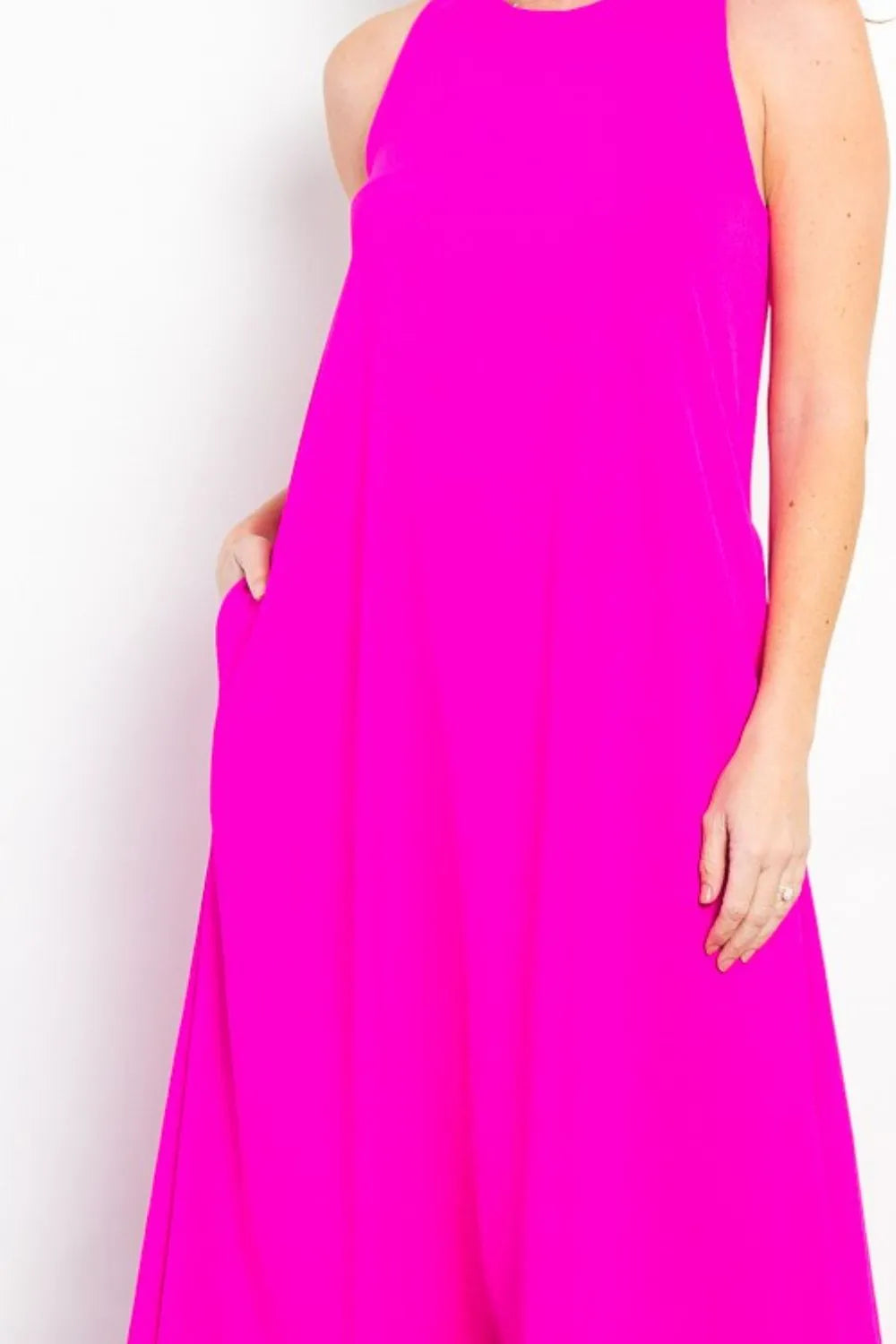 Midi Tank Dress with Pockets side view