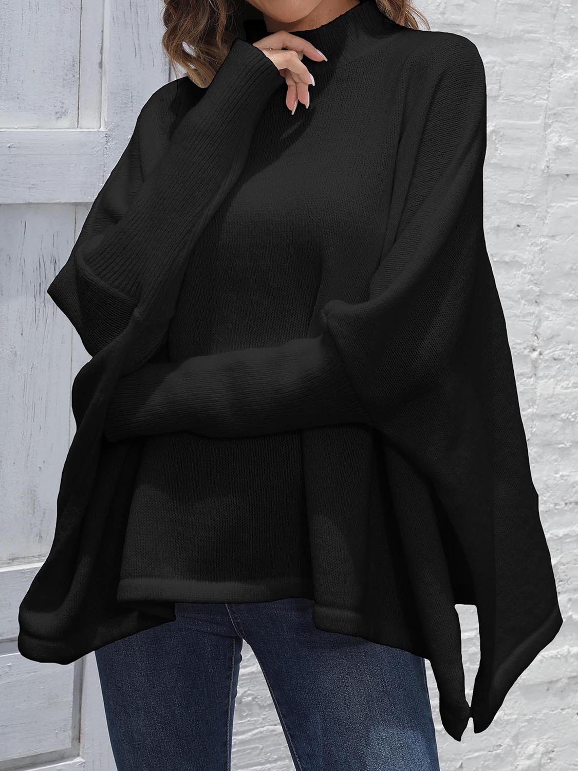 Loose Hem Plain Sweater - Fashorio