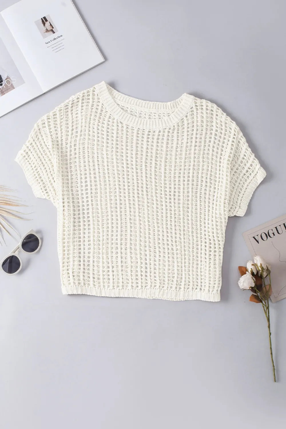 Airy knit cover up back view