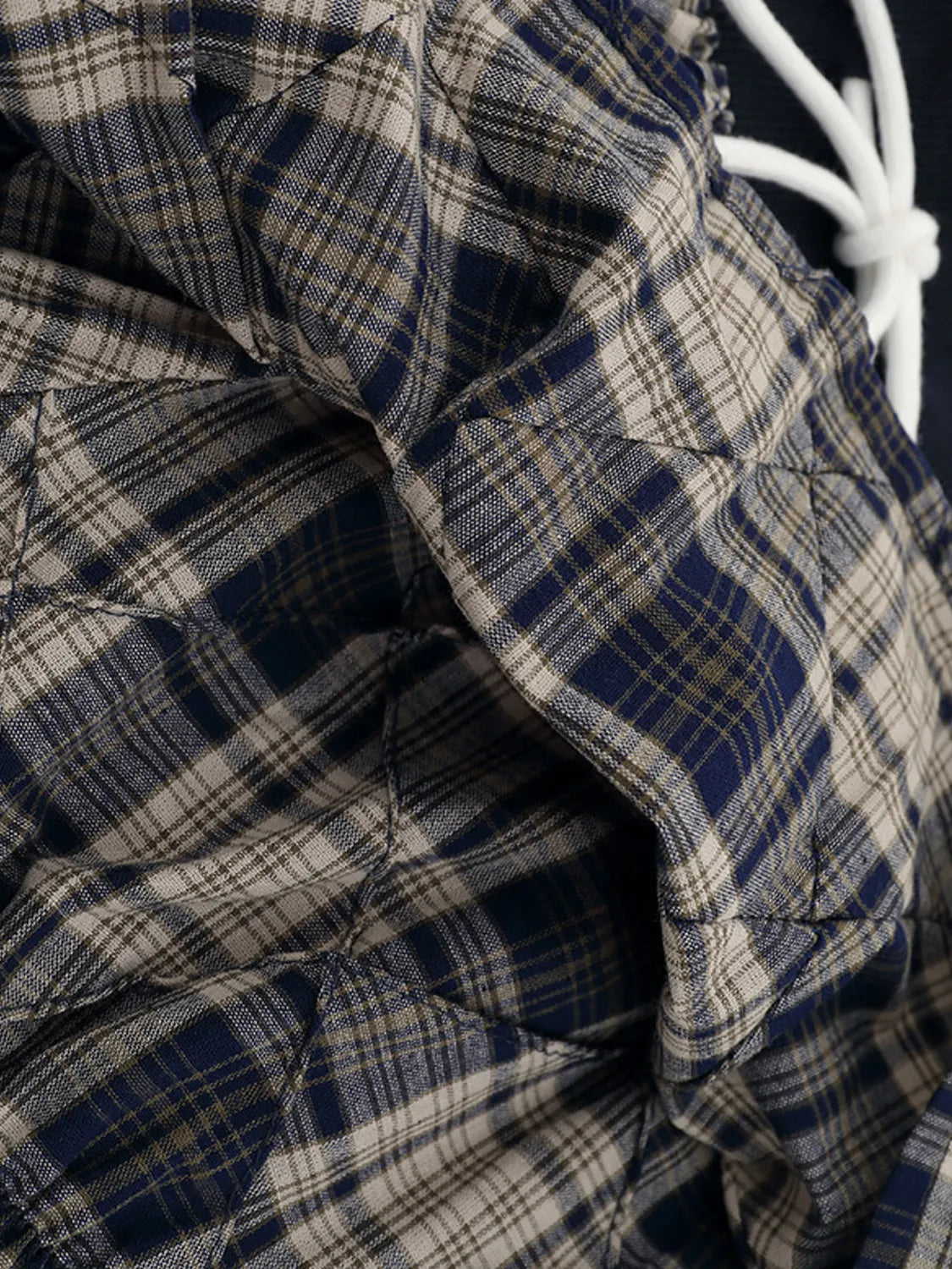 Drawstring Plaid Skort - Fashorio