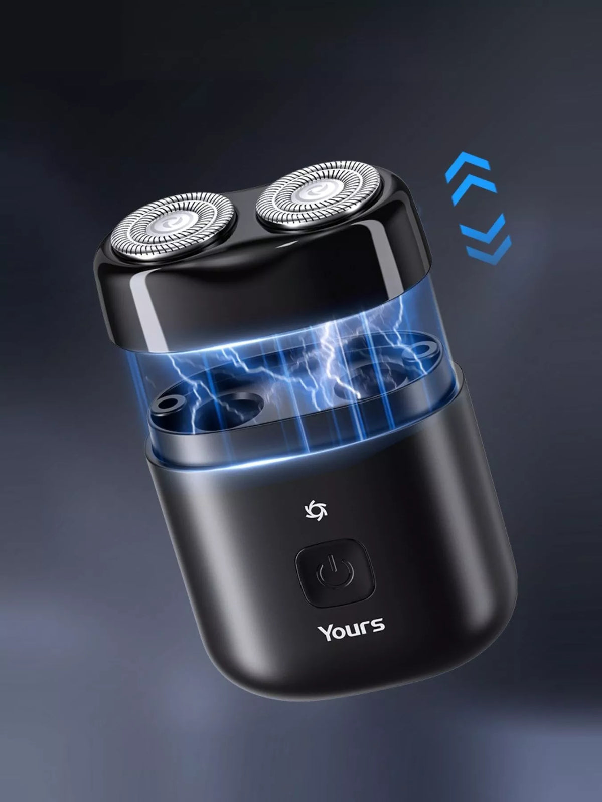 Mini shaver held in hand