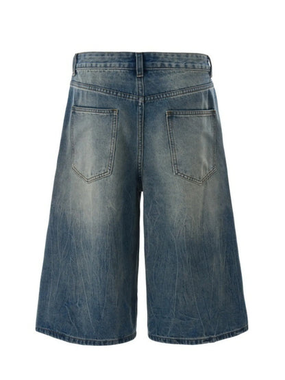 Men's Wash Relaxed Fit Denim Shorts - Fashorio
