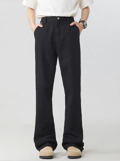 Men's Full Size Round Neck Short Sleeve Jeans Plus Size Black - Fashorio