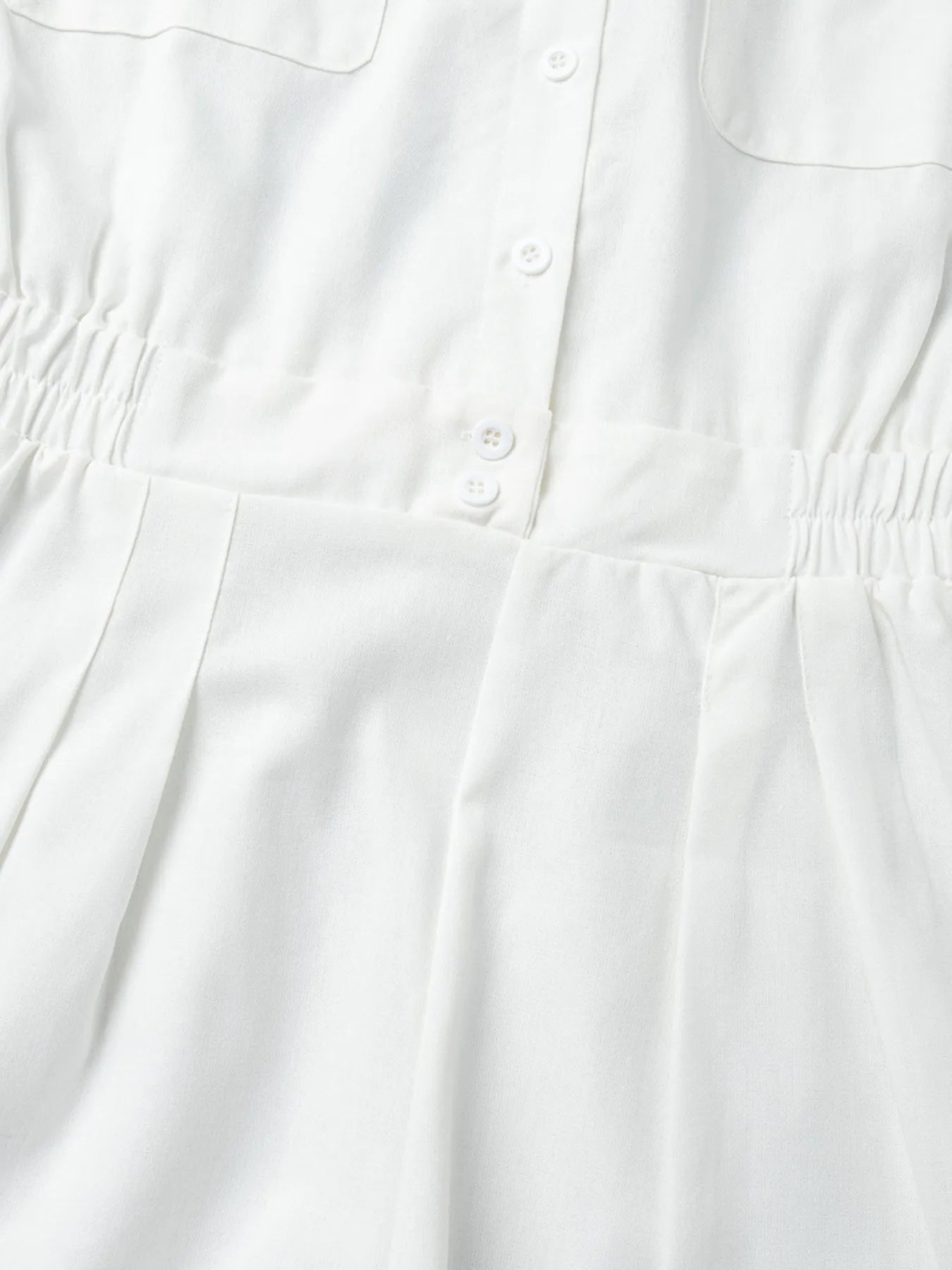 Casual Button Front Long Sleeve Romper - Fashorio