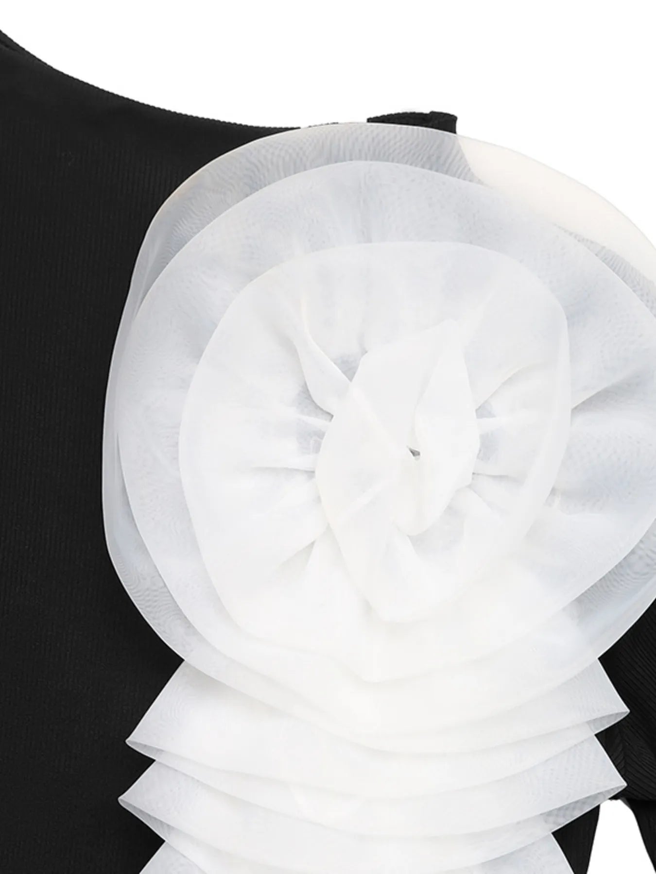 Flower Round Neck Long Sleeve Bodysuit - Fashorio