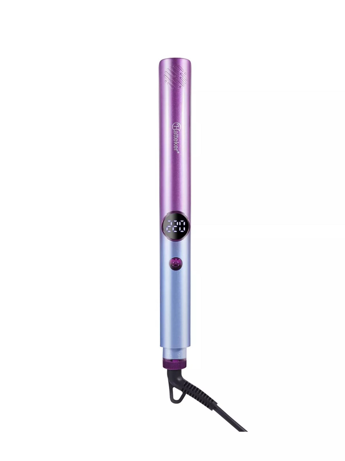 Adjustable hair straightener plates open view