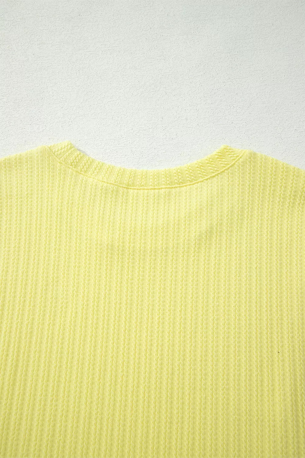 Ribbed knit tank top detail close up