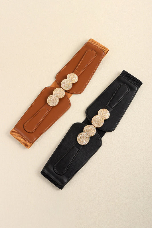 Alloy Buckle Elastic Belt - Fashorio
