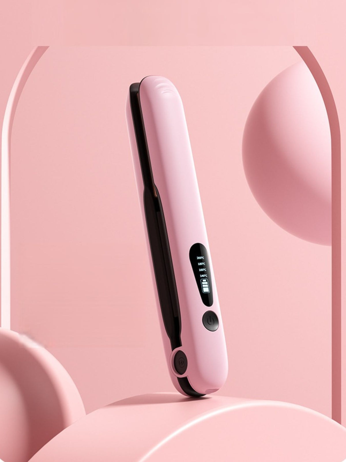Portable straightener in white