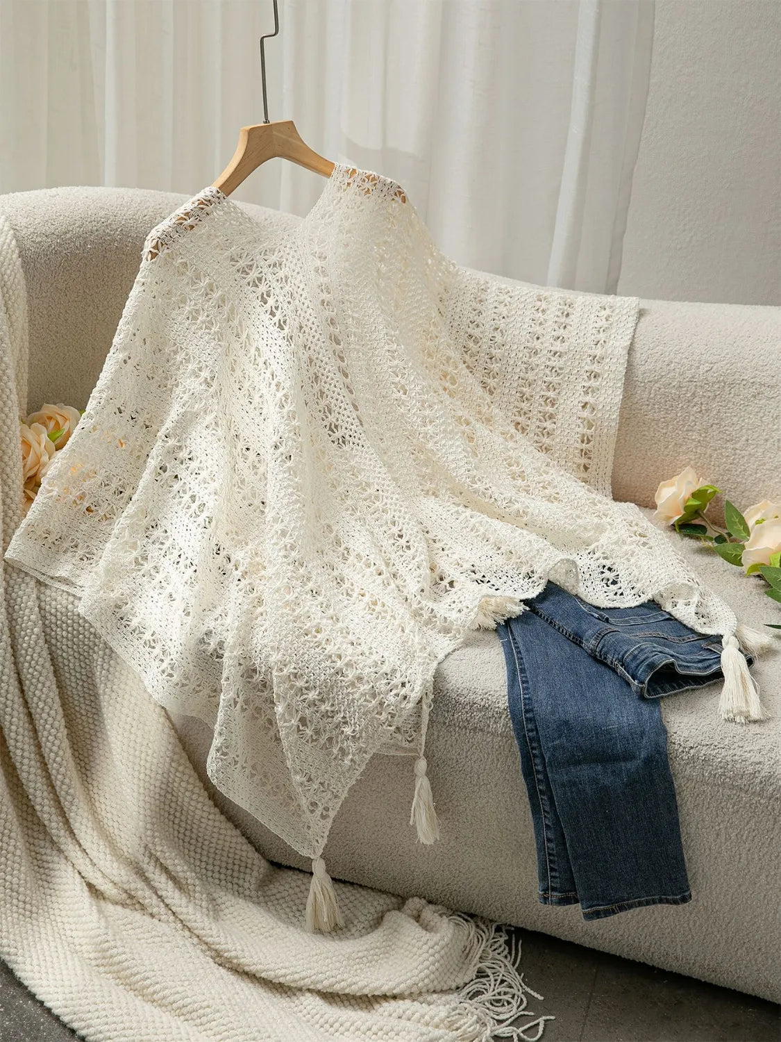 Knit cover up summer styling shot