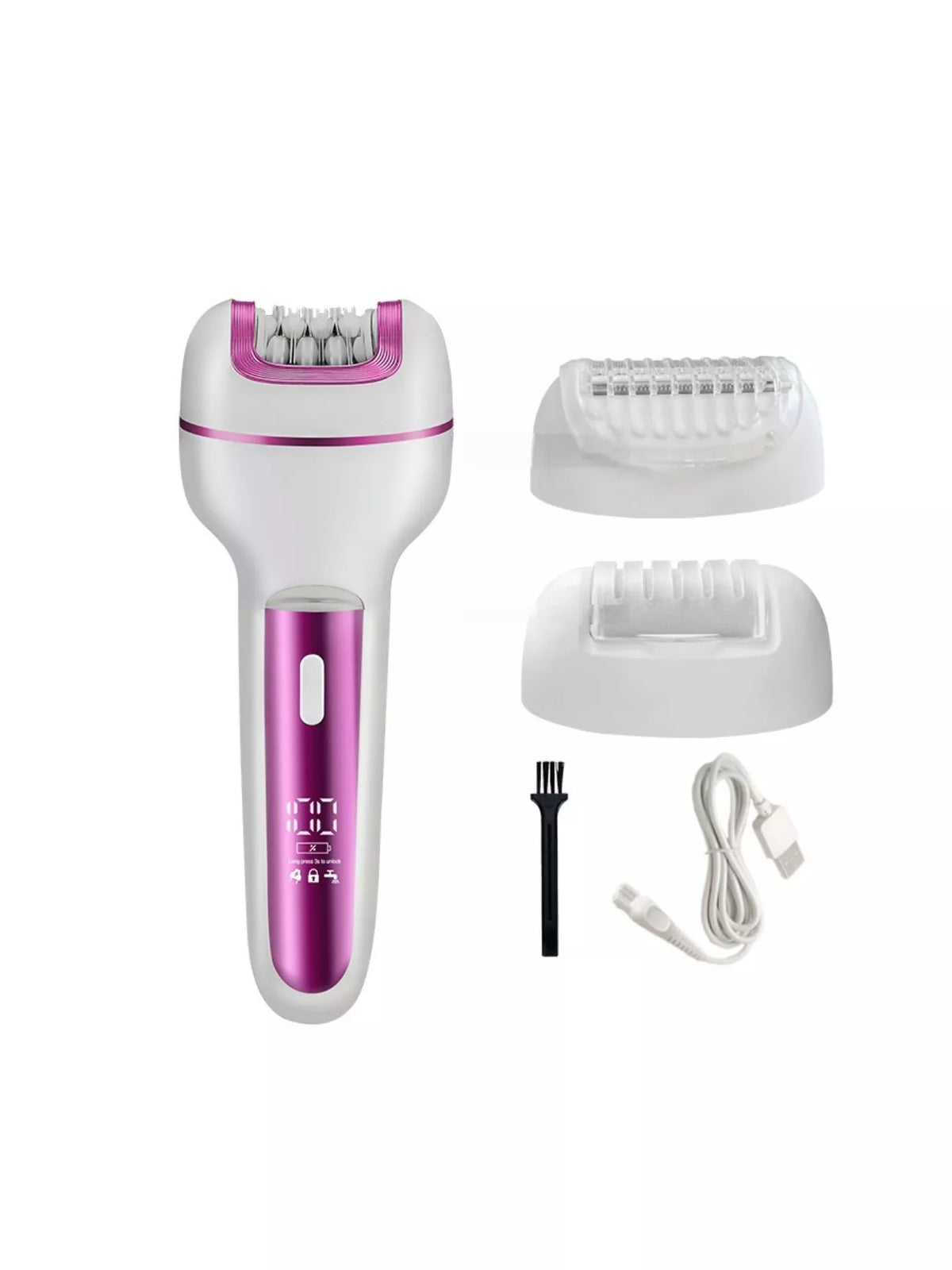 Epilator charging port view