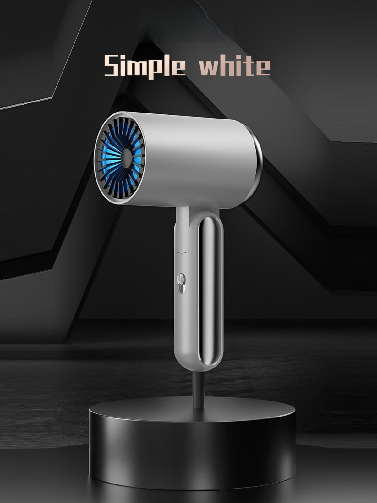 Portable hair dryer packaging contents