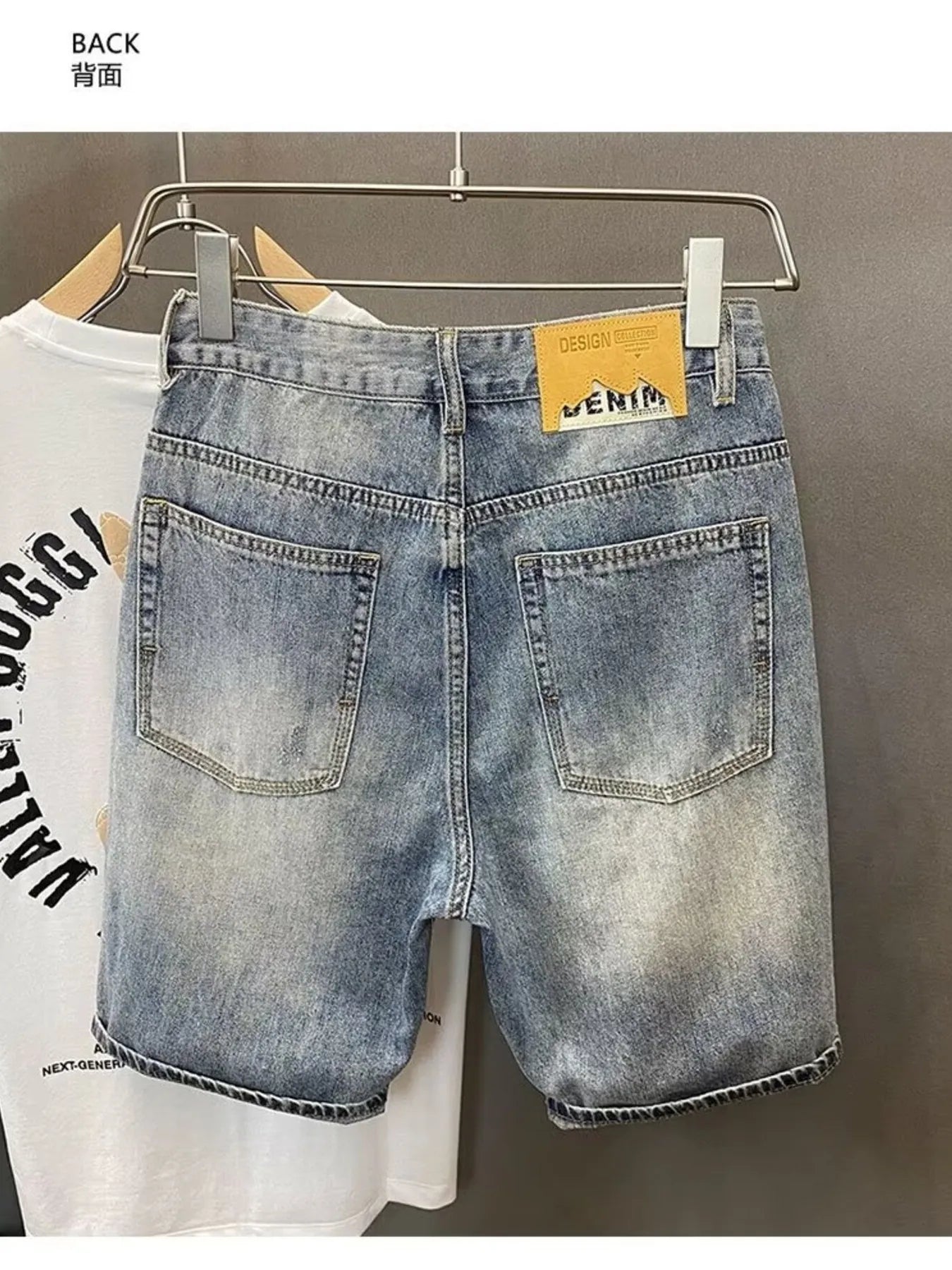 Men's Distressed Denim Shorts - Fashorio