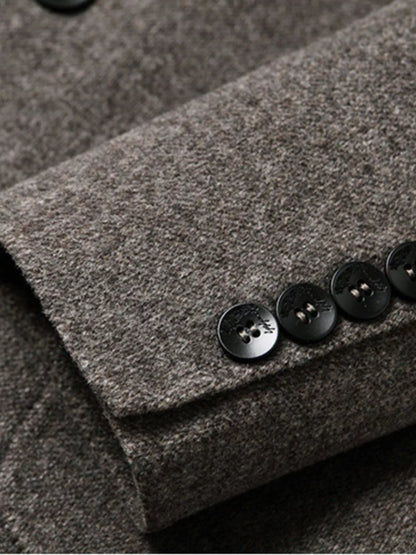 Men's Plus Size One Button Long Sleeve Blazer - Fashorio