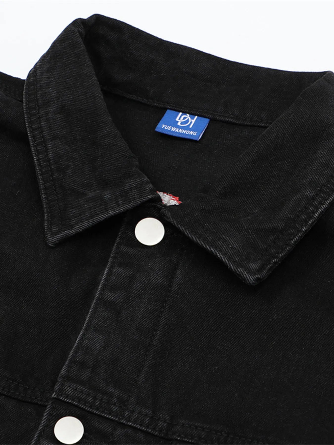 Men's Raw Hem Long Sleeve Denim Jacket - Fashorio