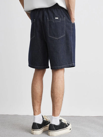 Men's Plus Size Pocketed Denim Shorts - Fashorio