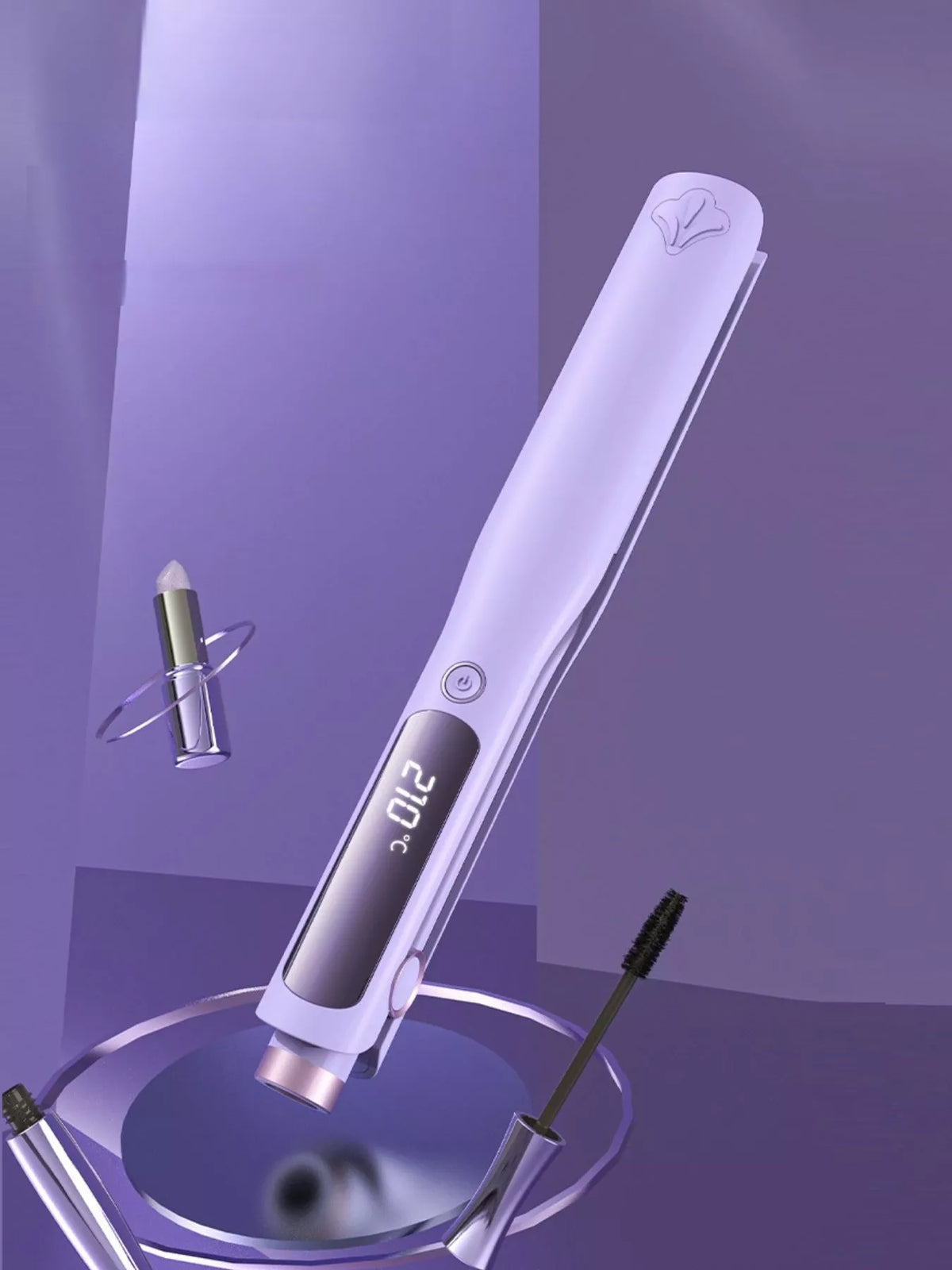 Hair straightener heating plates detail