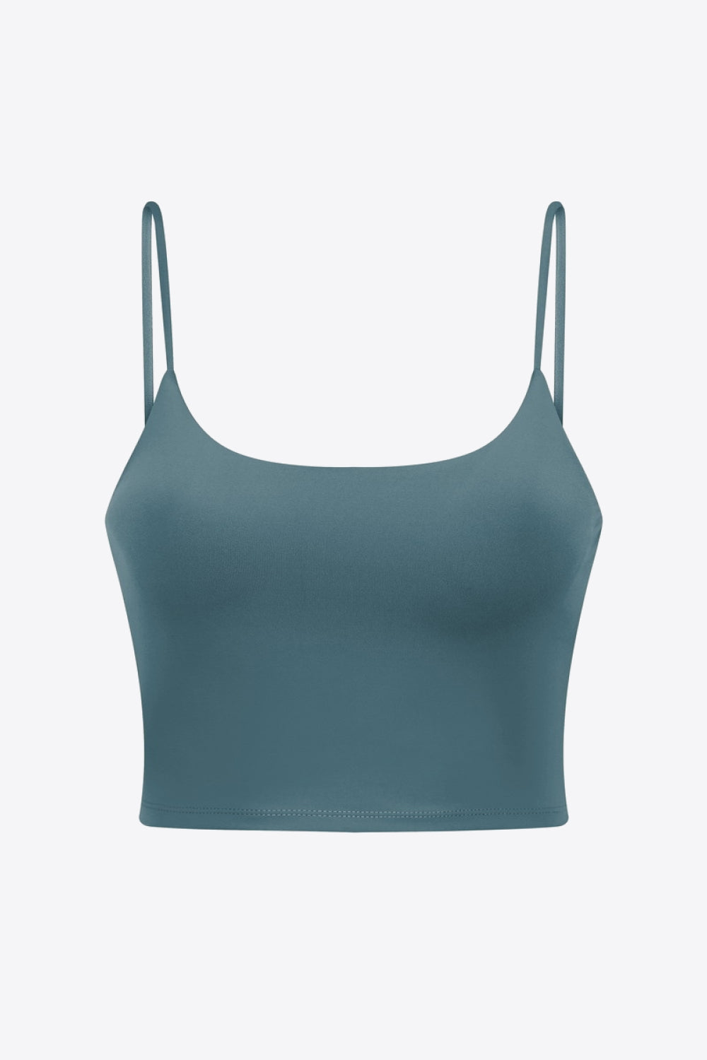 Millennia Feel Like Skin Scoop Neck Sports Cami Turquoise - Fashorio