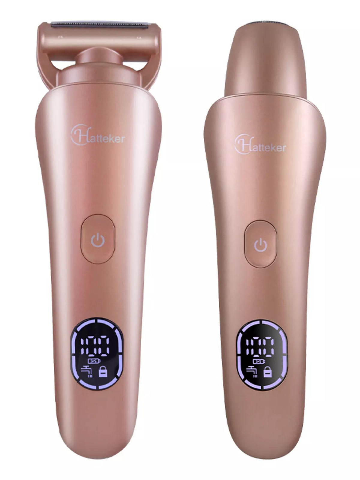 Waterproof epilator side profile