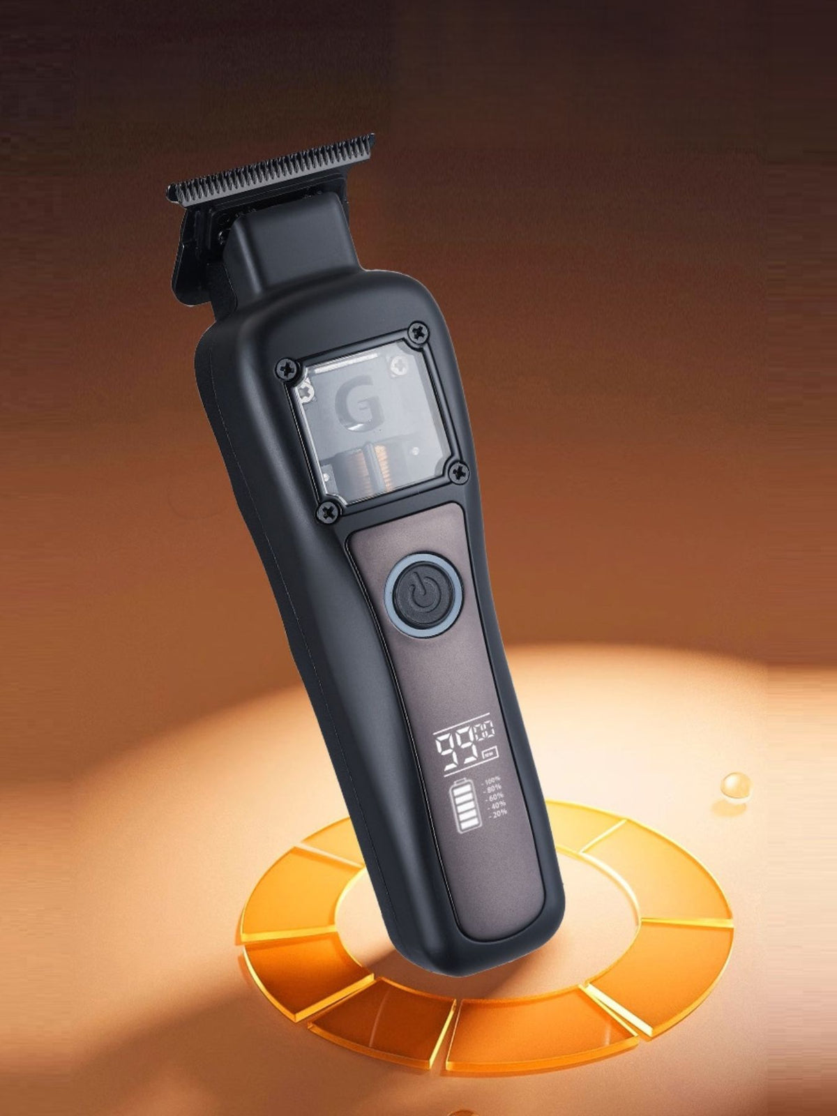 Hair clipper blade close up detail