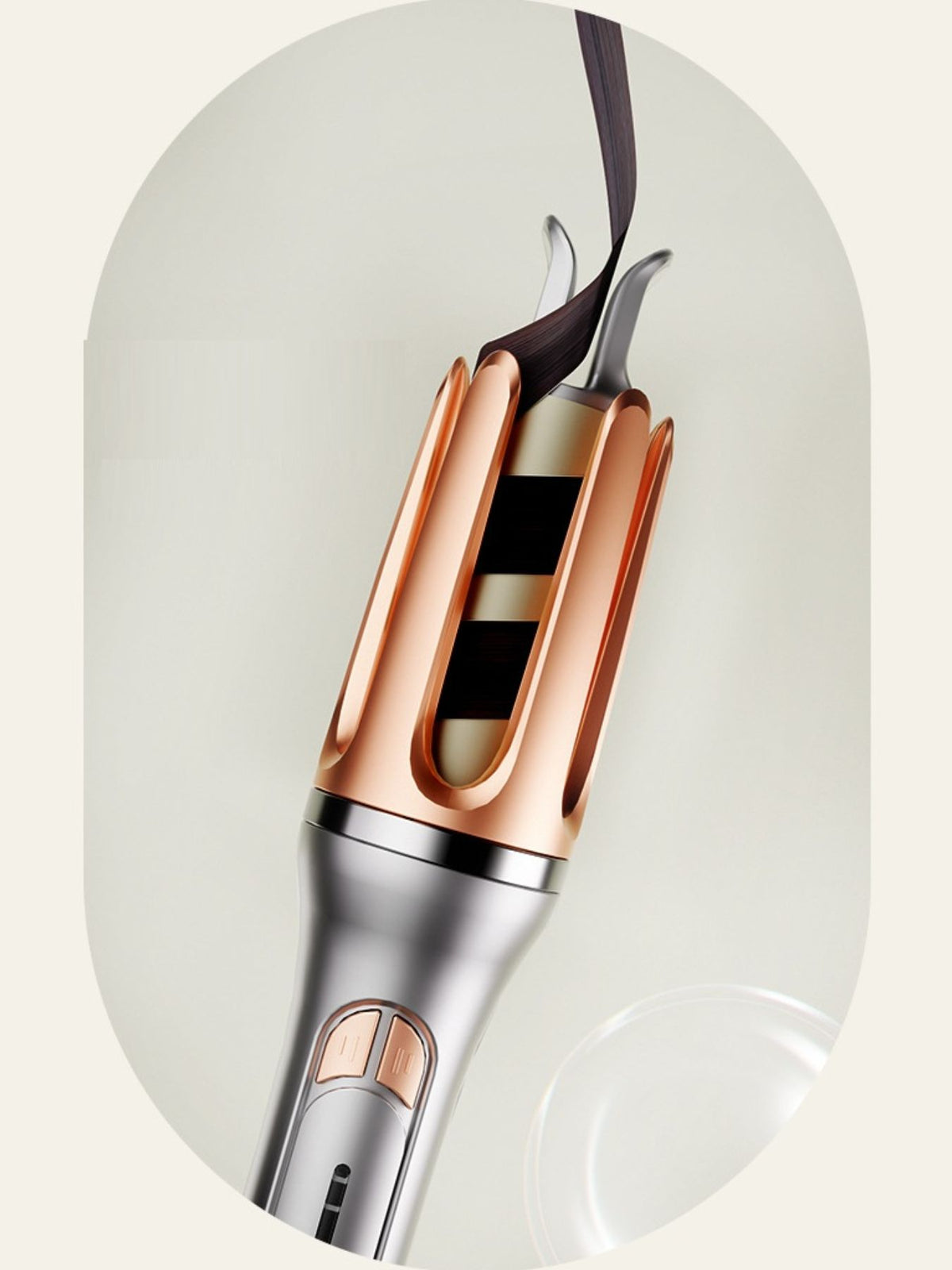 Curling iron rotating chamber detail