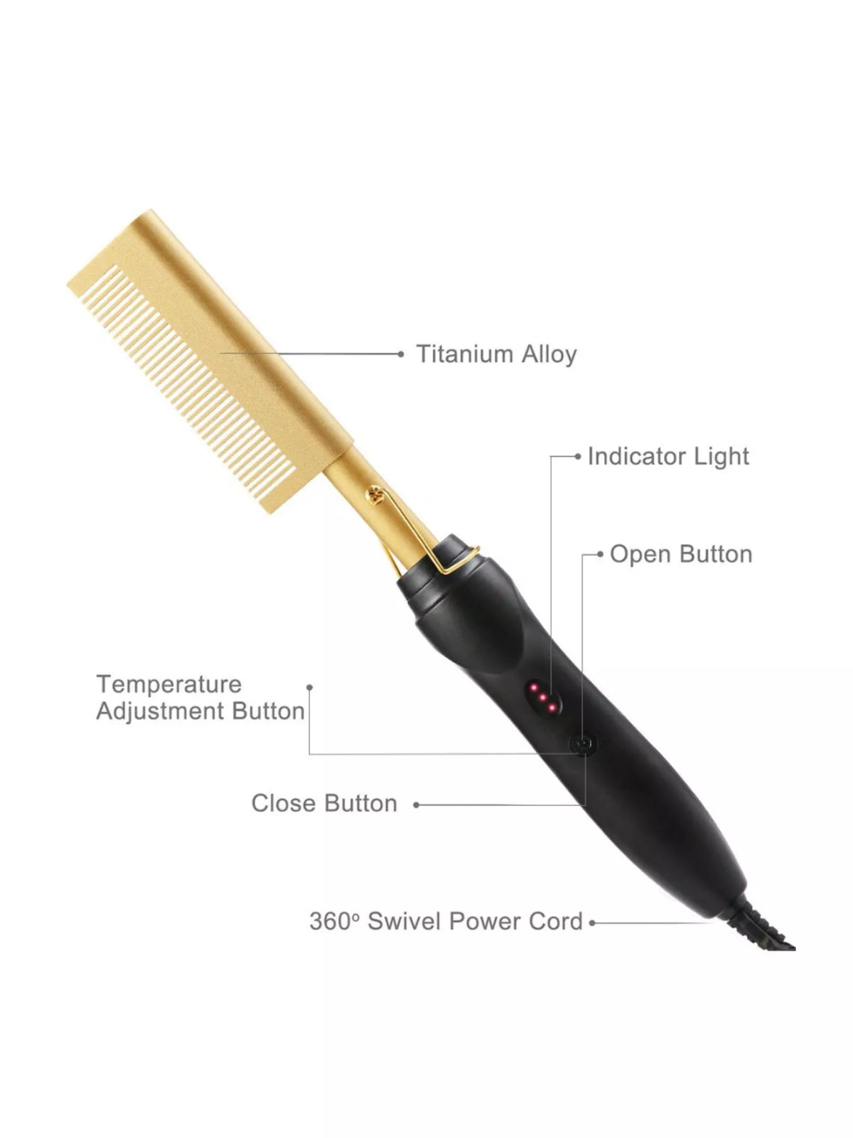 Straightening brush side profile
