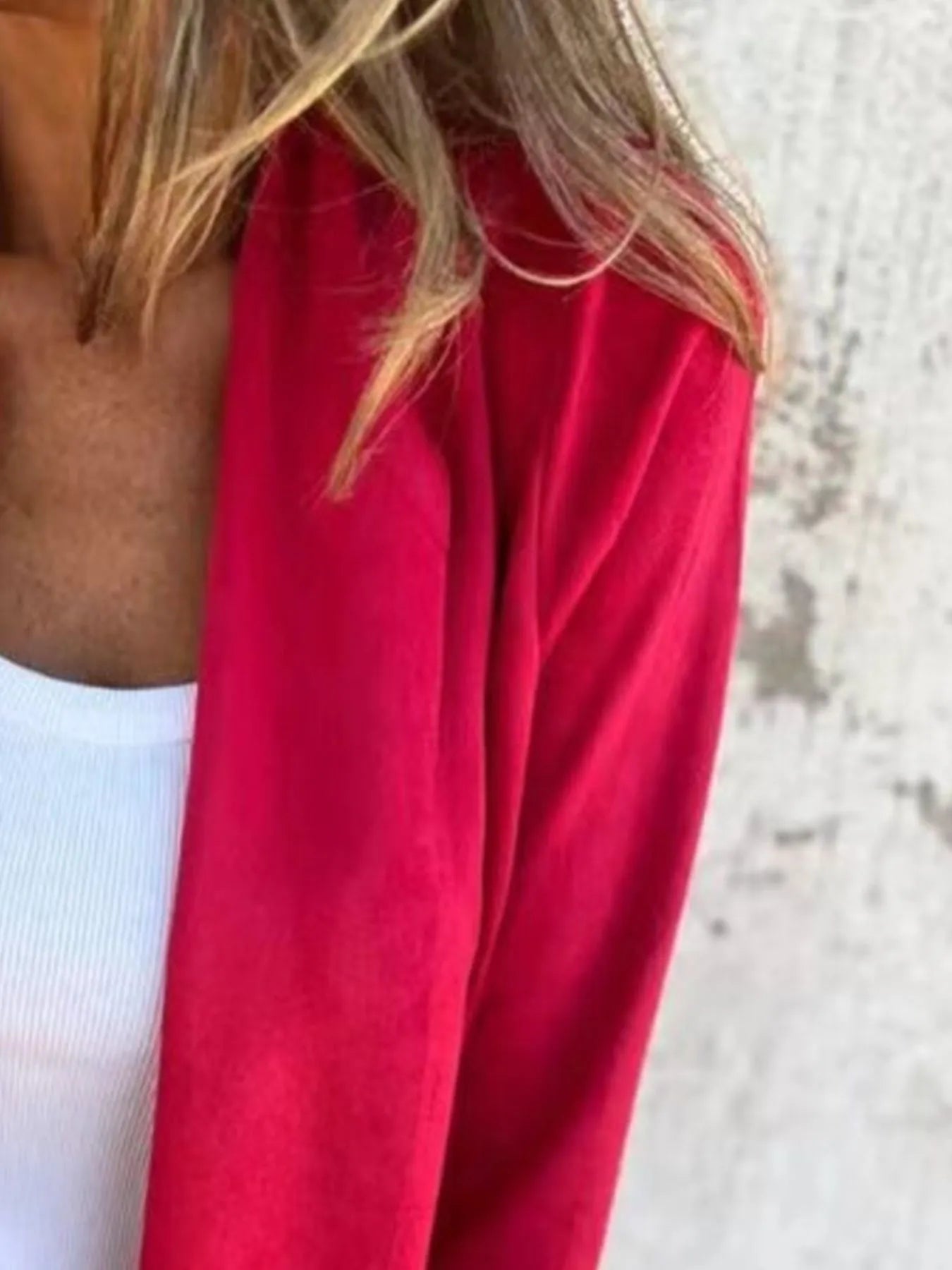 Full Size Open Front Casual Cardigan Plus Size - Fashorio