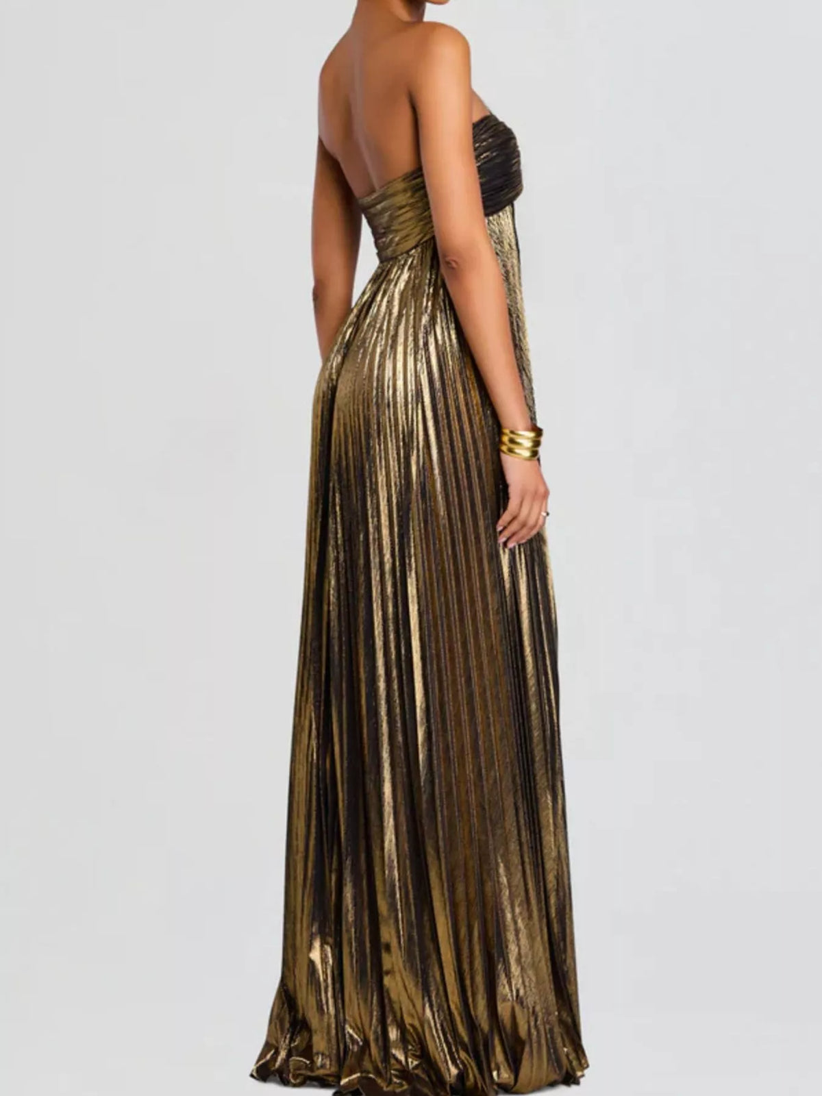 split sweetheart tube maxi dress styled full length