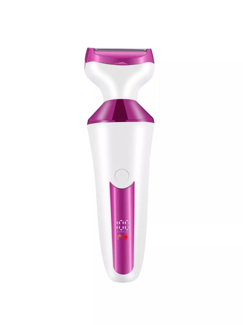Rose red multipurpose electric epilator front view